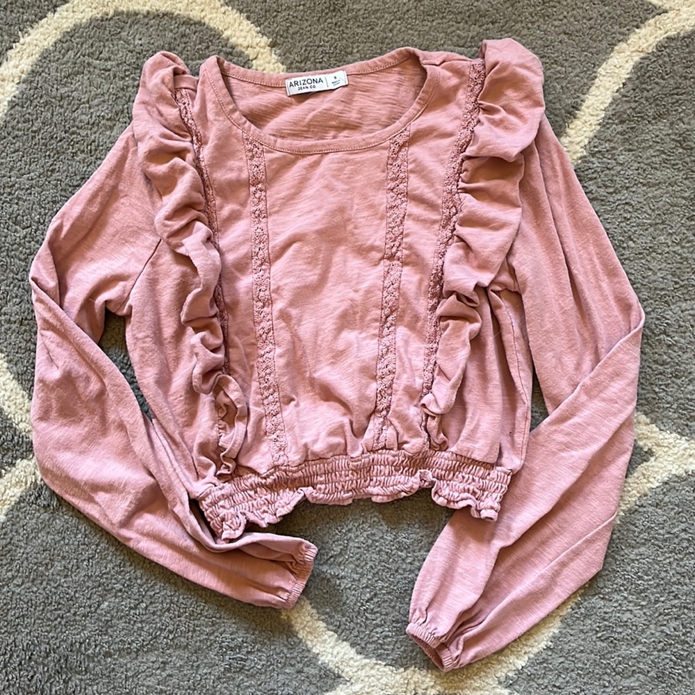 Small Arizona Long Sleeve Crop Top